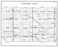 Hutchinson County, Starr, Cross Plains, Foster, Clayton, Pleasant, Silver Lake, Kulm, Sharon, South Dakota State Atlas 1930c